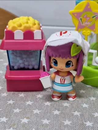 Noria Pinypon + puesto de palomitas y muñeca