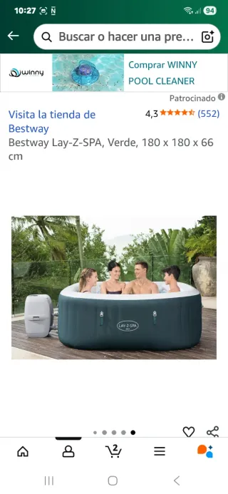 Lay-Z-Spa Ibiza Inflable 140 Jets