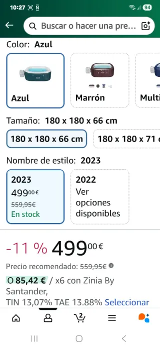 Lay-Z-Spa Ibiza Inflable 140 Jets