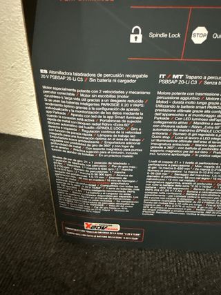 Taladro Percutor Parkside 20V + Batería y Cargador