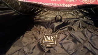 Chaqueta de moto INK negra con detalles