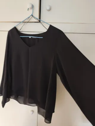 Blusa Zara Negra Talla S