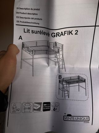 Estructura litera alta