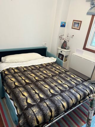 Sofá Cama Tela Azul