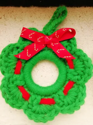 3 adornos navideños ganchillo