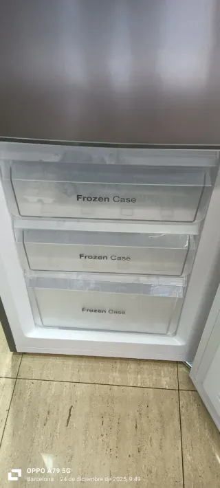 NEVERA COMBI VOK FREEZER ENERGÍA A+ 180 X 54 X 53