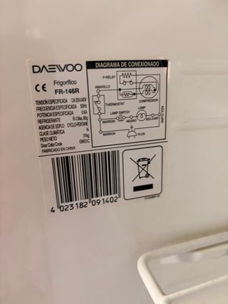 Nevera pequeña Daewoo Electronics