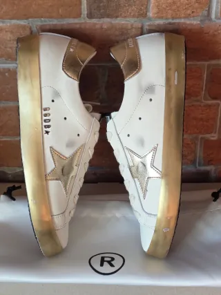 Golden Goose Super Star Dourado/Branco