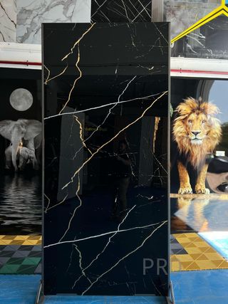 Placa decorativa Mármol Rayo Negro