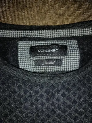 Jersey hombre gris tejido