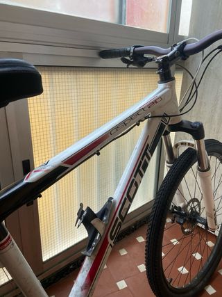 Bicicleta Scott con ruedas nuevas