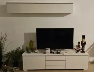 Doble Mueble moderno blanco