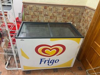 Congelador Frigo con tapa de cristal