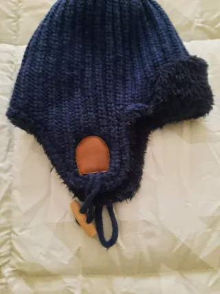 Lote 2 gorros lana infantiles