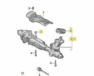 CREMALLERA DIRECCION VOLKSWAGEN TOURAN (5T1