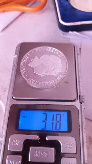 Monedas Plata Australia Sydney 2000