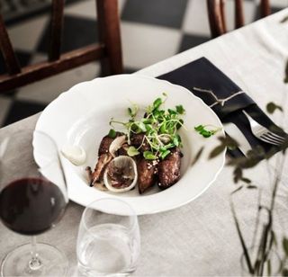 Vajilla IKEA UPPLAGA Blanca Porcelana