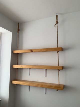 Estantería de madera y metal Hannun