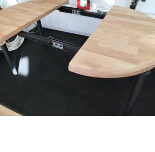 Mesa redonda madera y metal