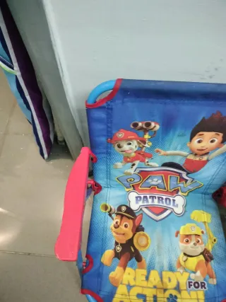 Silla Plegable Infantil Paw Patrol y cars