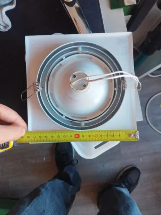 Plafón Cuadrado Plata