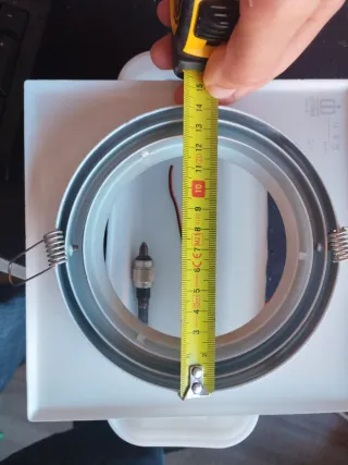 Plafón Cuadrado Plata