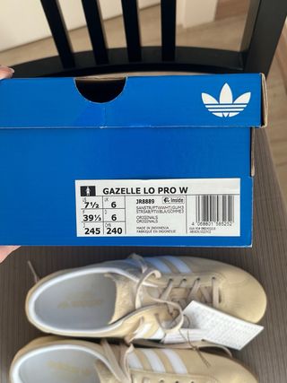 Zapatillas Adidas Gazelle Lo Pro Mujer Beige