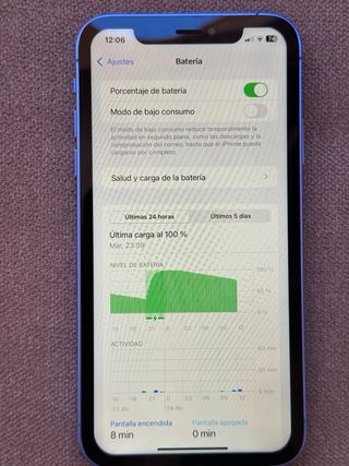 iPhone XR 64GB 91%bat En Carcasa iPhone 16 Azul