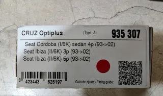 Barras de techo de acero CRUZ Oplus ST 110 Ibiza6k