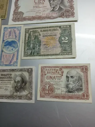 Lote Billetes Antiguos Pesetas España