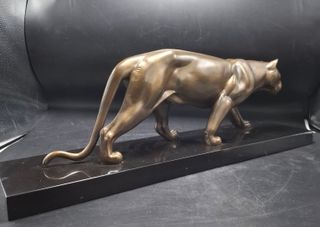 Pantera Art Déco en Zinc Marcel Leducq