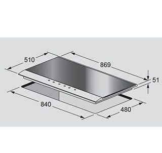 Fulgor Milano Placa de cocción a gas