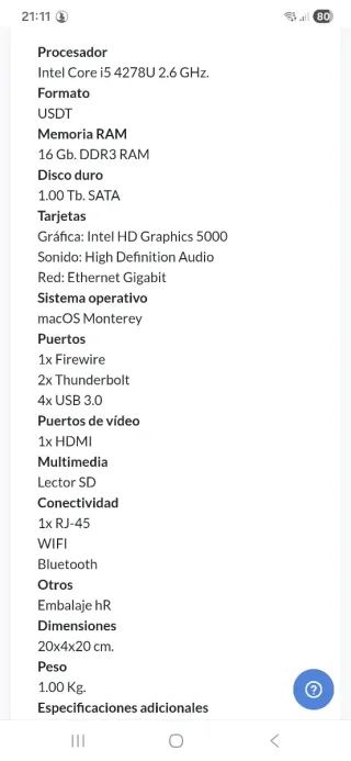 Apple Mac Mini A1347 EMC 2840