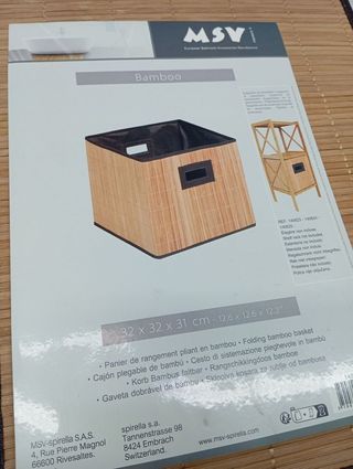 Cajón Plegable Bambu MSV Beige