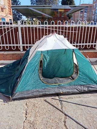 Carpa 4-5 personas Aluminizada Verde impermeable