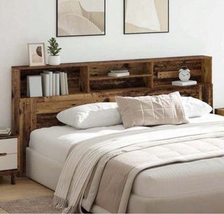 Cabecero de cama con estantería