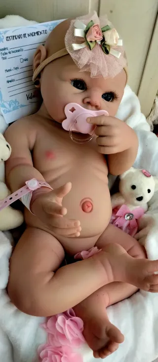 Bebé Reborn Silicona Completa 48 cm