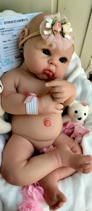 Bebé Reborn Silicona Completa 48 cm
