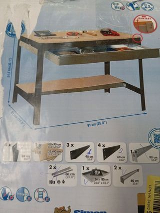 Mesa de Trabajo Taller Simon Rack