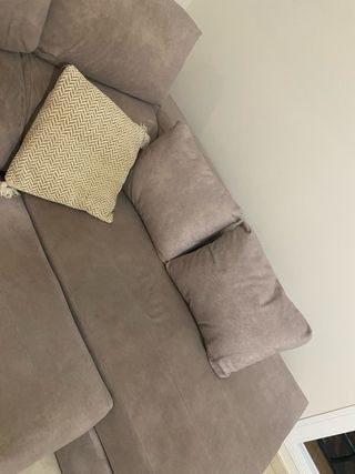 Sofá chaise longue marrón