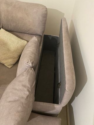 Sofá chaise longue marrón