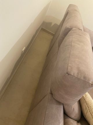 Sofá chaise longue marrón