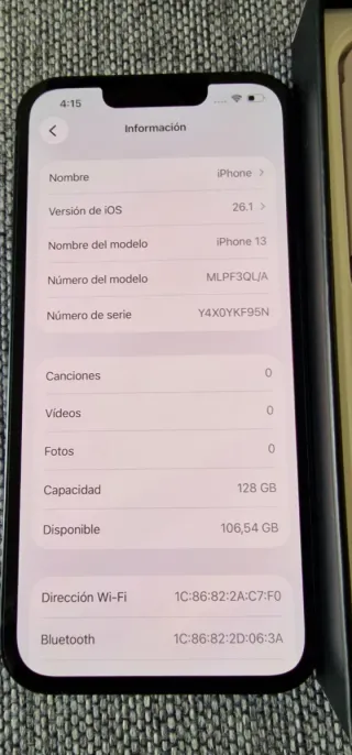 iPhone 13 Negro 128GB
