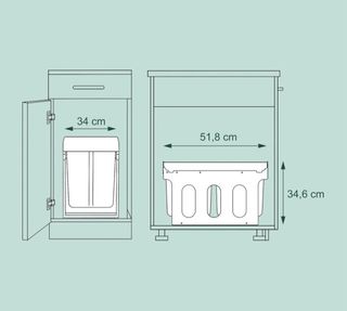 Cubo basura extraíble Relaxday