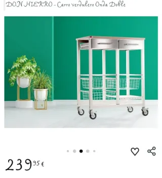 Carrito de cocina con ruedas