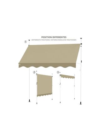 Toldo Enrollable Exterior Altura Ajustable