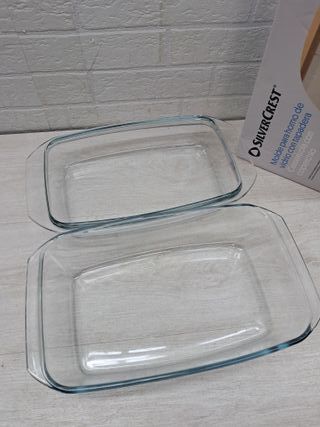 Fuente de horno, Cacerola con Tapa, Fuente de Cristal 3 l