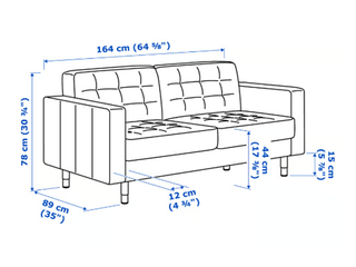 Sofá 2 plazas verde claro