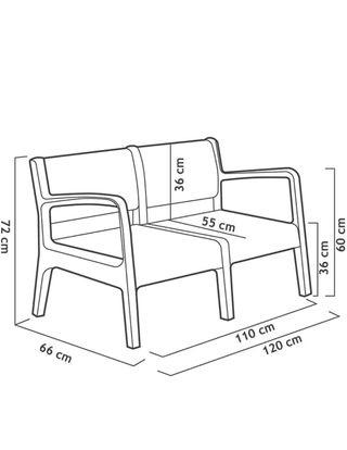 Set Muebles de Salon Exterior - Conjunto Muebles Jardin Exterior 4 Plazas
