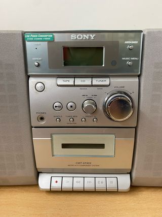 Minicadena Sony CMT-EP303 Plata